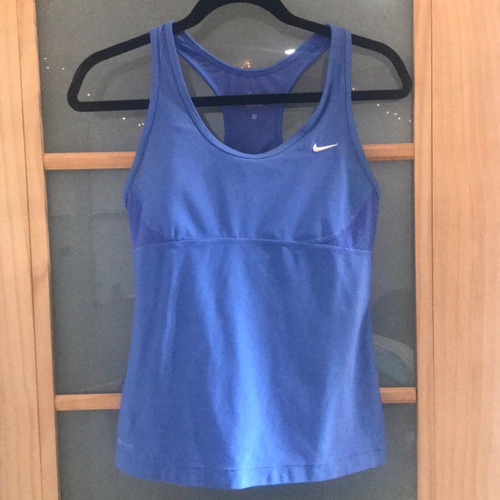 Nike sports racer top with Dry- fit 
Size M